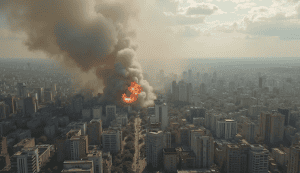 Serangan Rudal Rusia Meluluhlantakkan Ibu Kota Ukraina